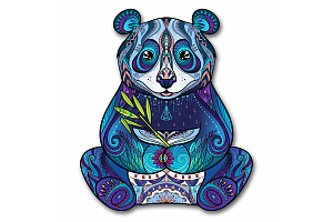 контурный пазл 107 панда с веткой деревянный hd20012 /hobby day