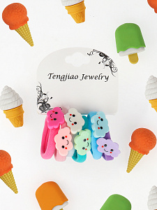 набор резинок для волос 6шт мамина радость дф-7080 /рыжийкот изображение набор резинок для волос 6шт мамина радость дф-7080 /рыжийкот