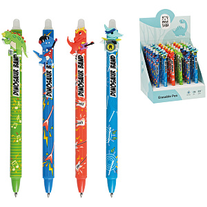 ручка автомат. 0,5 гелевая стираемая при нагреве dino синяя, с топпером ms_61031 /meshu изображение ручка автомат. 0,5 гелевая стираемая при нагреве dino синяя, с топпером ms_61031 /meshu