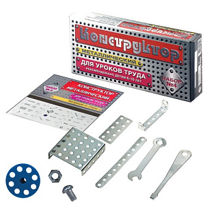 конструктор металл. №4 63 элемента 00851 /дескор