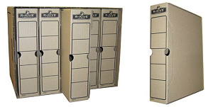 архивный короб с клапаном а4 (260*325мм) 10см белый, плотный микрогофрокартон 7117 /kris изображение архивный короб с клапаном а4 (260*325мм) 10см белый, плотный микрогофрокартон 7117 /kris