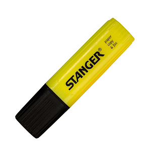 текстмаркер 1-5мм желтый скошенный 180001000 /stanger