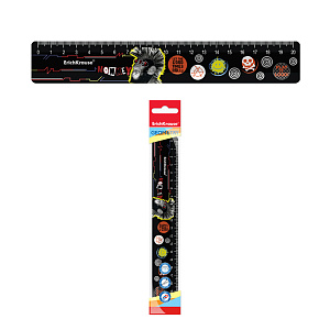 линейка 20см пластик punky monkey 57864 /ек