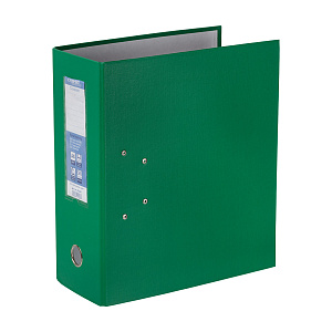 орднер 125мм с  pvc,  торцкарман,  два механизма зеленый 251542 /expert