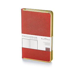 ежедневник /bv а5 272с bridge исккожа, кремблок, золсрез, красный, 3-528/08 изображение ежедневник /bv а5 272с bridge исккожа, кремблок, золсрез, красный, 3-528/08