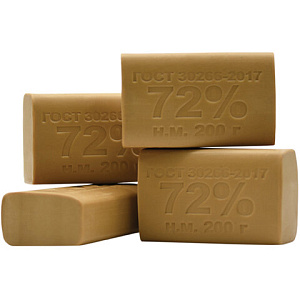 мыло хозяйственное 72%, 200 г, ммз, без упаковки, 70614