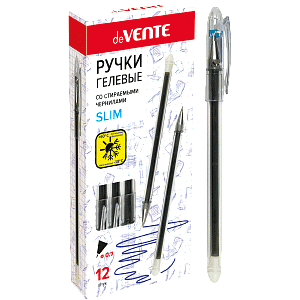 ручка гелевая 0,7 пиши-стирай slim с ластиком, синяя, 5051844 /devente изображение ручка гелевая 0,7 пиши-стирай slim с ластиком, синяя, 5051844 /devente