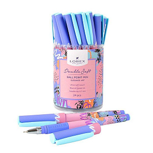 ручка масляная 0.7  pool voyage  double soft, игла, синяя, lxopds-pv1 /lorex