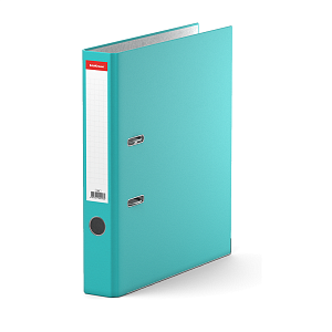 орднер 50мм  с   pvc,  метал.окантовка, безкармана  стандарт бирюзовый 298 /ek