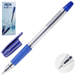 ручка шариковая h2o 1310 0,5мм, синяя /linc