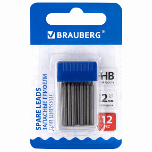 набор грифелей для циркулей 12шт, длина 24мм, 2мм, блистер 210805 /br изображение набор грифелей для циркулей 12шт, длина 24мм, 2мм, блистер 210805 /br