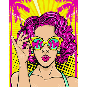 набор для раскраска по номерам 40*50 wow.girl кх_44189 /трисовы