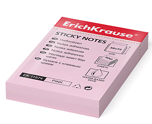 бумага самоклеящаяся 50*75 100л розовая  11574 /ek