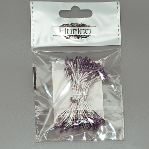 тычинки для искусственных цветов 85шт сливовые tic/b-1.5 /fiofico