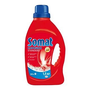 соль для посудомоечных машин 1,5кг, от накипи, 5 действий /somat