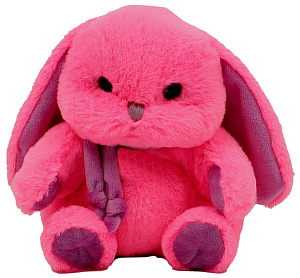 игрушка мягкая заяц, 18см цвета розово-фиолетовый, ат365319 /lapkin изображение игрушка мягкая заяц, 18см цвета розово-фиолетовый, ат365319 /lapkin
