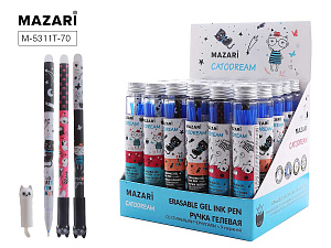 ручка гелевая синяя стираемая при нагреве catodream + 9стержней, м-5311т-70 /maza изображение ручка гелевая синяя стираемая при нагреве catodream + 9стержней, м-5311т-70 /maza