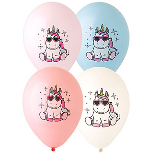 шар возд. 14" единорог и звезды 1103-2129 изображение шар возд. 14" единорог и звезды 1103-2129