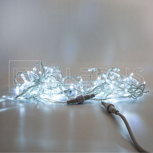 гирлянда (нить) aledus 10 м, прозрачный провод, пвх, белый, с мерцанием изображение гирлянда (нить) aledus 10 м, прозрачный провод, пвх, белый, с мерцанием