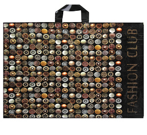 пакет с ручками, петля 60*50, фэшн клуб 70мкм изображение пакет с ручками, петля 60*50, фэшн клуб 70мкм фото