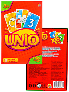 игра настольная  унио (unio)  ин-6337 карточная /рыжкот