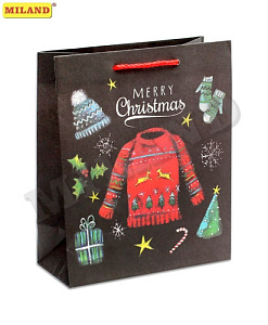 нг пакет бумажный 18*23*10 уютная зима, крафт-бумага уз-0218 /dream cards изображение нг пакет бумажный 18*23*10 уютная зима, крафт-бумага уз-0218 /dream cards