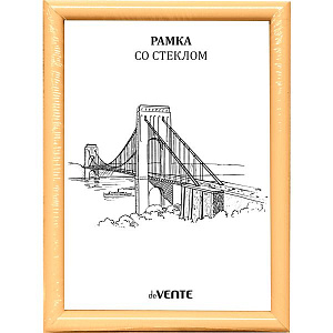 рамка 21*30см  пластиковая золотая, серия 1, 9027032 /devente