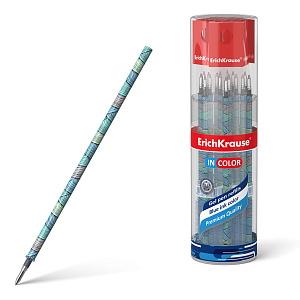 стержень 129мм 0.5/0.4 гелевый incolor emerald wave cиний с рис.на корпусе 50843 /ек