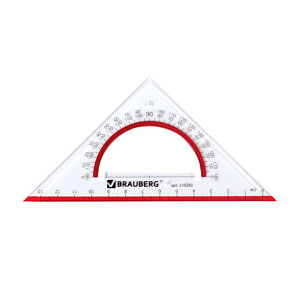 треугольник 45*13см прозрачный пластик 210293 /br