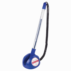 ручка на самоклеящейся подставке с пруж. counter pen, синий корпус, синяя 143259 /br