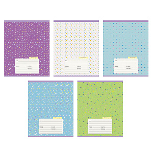 тетрадь 12л  клетка easy cover. пластик.обложка+мелов. обл. цвет ассорти,  129498 /эксмо