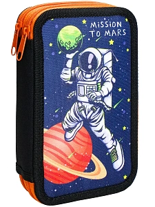 пенал-книжка 2о 190*115 космоспорт, печать по ткани, пн-3803  /пп