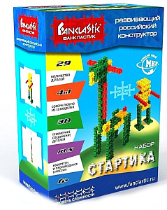 конструктор пластик. стартика 29 деталей f1011 /fanclastic
