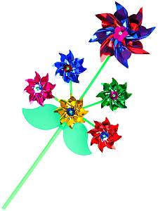 ветерок 60см, 6 цветков, пакет qh25