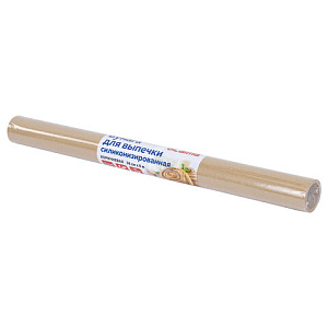 бумага для выпечки силиконизированная, пергамент 38 см х 8 м, цвет коричневый, laima, ch