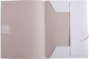 папка на завязках  белая 220г/м2, 225337