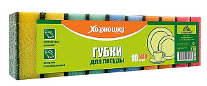 губки  для посуды  maxi  (10шт/уп.)  30*90*65мм  г-08 /хозяюшка