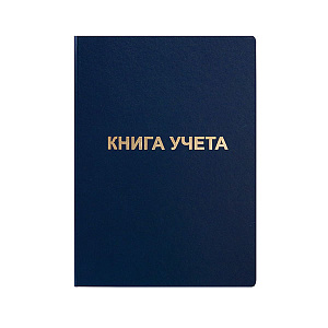 книга учета а4 96л  клетка бумвинил  тв.обл  синяя  kya4-bv96к /inформат 