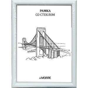 рамка 21*30см  пластиковая белая, серия 1, 9027030 /devente
