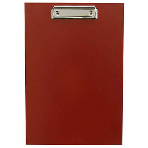 планшет а4 с верхним зажимом картонный покрыт пвх бордовый хб4-209, хвп4-80013 /имидж