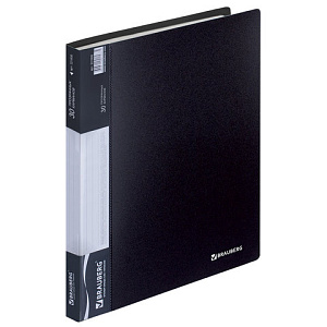 папка с 30 файлами 0,6мм стандарт черная, 221600 /br изображение папка с 30 файлами 0,6мм стандарт черная, 221600 /br