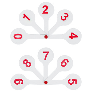 веер цифр от "0 до 9"  вк10 /стамм