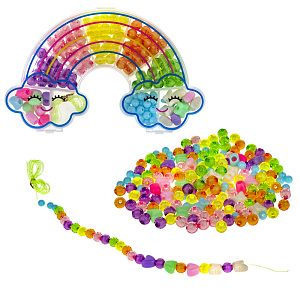 набор бусин bijou diy радуга для творчества 160шт ассорти, пл/уп, т21471 /1toy набор бусин bijou diy радуга для творчества 160шт ассорти, пл/уп, т21471 /1toy